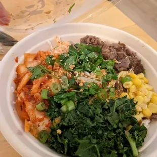 Beef rice bowl