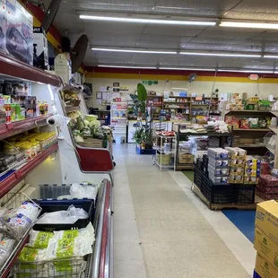 the aisles of a grocery store