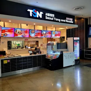 the inside of a restaurant