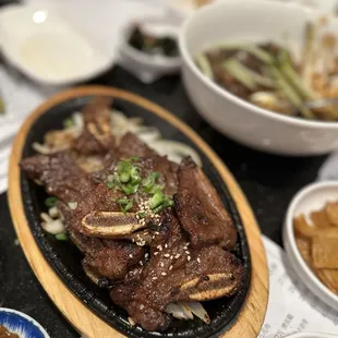 a plate of food on a table