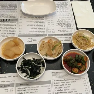 Requisite Side Dishes (complimentary)