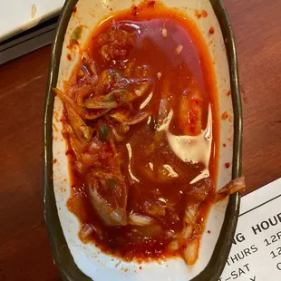 delicious tub of kimchi