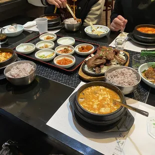 B1. Galbi BBQ (), T2. Combination Tofu Soup ( )