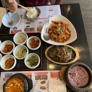 C2. Beef Bulgogi and Tofu Soup Combo  S4. Stir Fried Squid Special