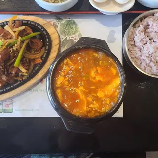 C3. Spicy Pork Bulgogi and Tofu Soup