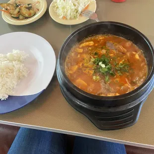 Beef soondubu aka Silken Tofu Soup