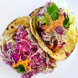 2 Korean BBQ Glazed Shroomz Tacos (vegan)