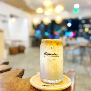 Ube Latte. Yum! | www.moniquedao.com