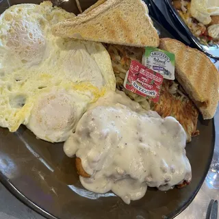 Chicken Fried Steak & Eggs