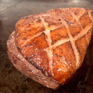 2  1/4 lb sous vide picanha ( 2 hours at 130F btw) with a post blowtorch sear.