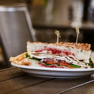 a sandwich on a plate