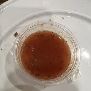 Marinara sauce for the mozzarella sticks