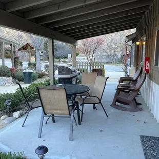 Patio in front of room 2