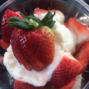Strawberries and cream April-September