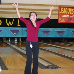 Give that lady a STRIKE!