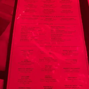 Menu picture