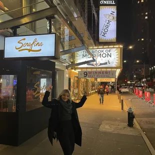 Exterior.  so close to the Eugene O'Neill theater!