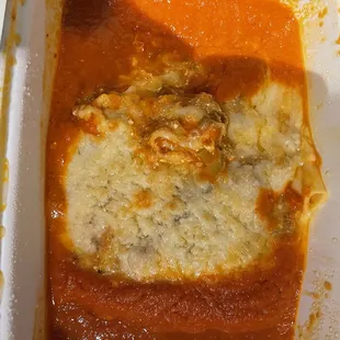 Lasagna was the worst so salty