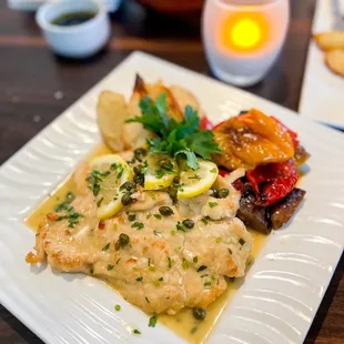 a plate of food on a table