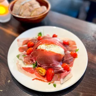 a plate of food on a table