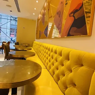 Seating w/ wall outlets to plug in