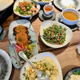 various delicious food