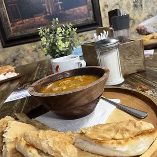 Tripe soup omg so good , comes with bread