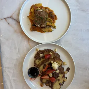 sea bass and french toast