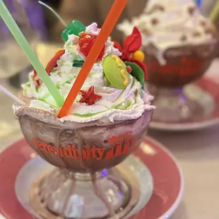 holiday special and peanut butter frozen hot chocolates