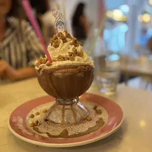 Peanut Butter Frozen Hot Chocolate