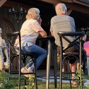 Owners parents. Barely sat down all night. Working so hard and making sure we were all comfortable.