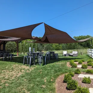 Outdoor tasting area