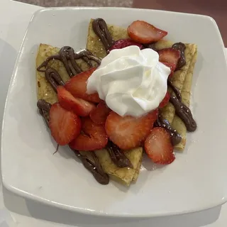 Nutella Strawberry Crepe