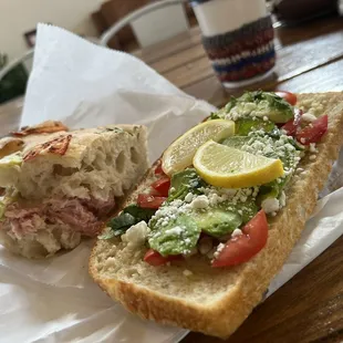 Avocado Toast and Focaccia Melt.