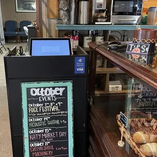 a menu for a coffee shop