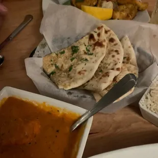 Butter Chicken and Tandoori Mahi