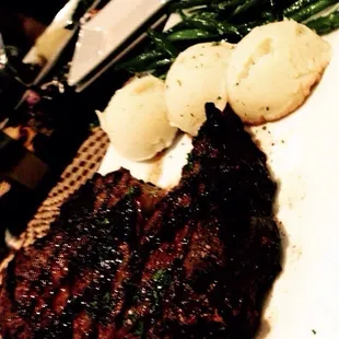 Ribeye Steak the portions are huge...