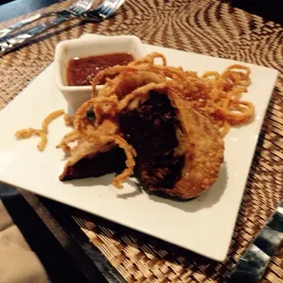 Pulled beef egg roll