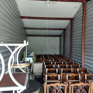 Sorority move unloaded neatly into storage