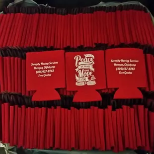 Coozies For the customers