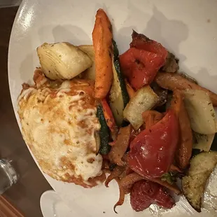 Lasagna with grilled vegetables