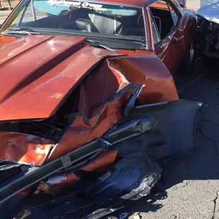 At the scene of accident