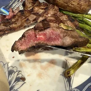 Raw gristly ribeye!
