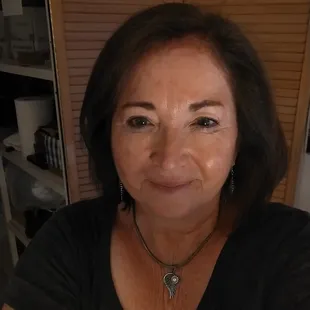 So happy with my new color and cut.