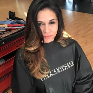 Beautiful blended ombre by Sergio. From level 2 to level 10 perfect blend.