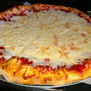 An extra cheese pie...so much cheese!