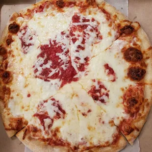 Oct 2020: Extra sauce w/ extra cheese small pizza