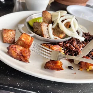 a plate of food on a table