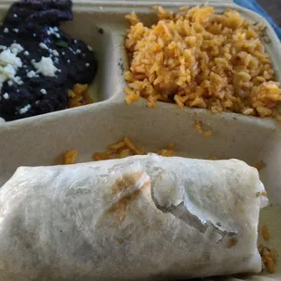 Steak burrito