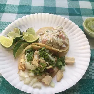 Grilled Fish Burrito Plate